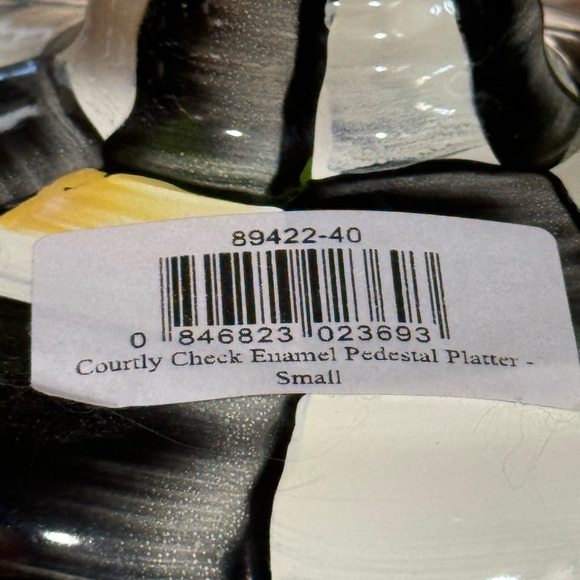 Courtly Check Small Pedestal NWT with small blemish see details - Picture 7 of 11